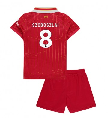 Liverpool Dominik Szoboszlai #8 Primera Equipación Niños 2024-25 Manga Corta (+ Pantalones cortos)